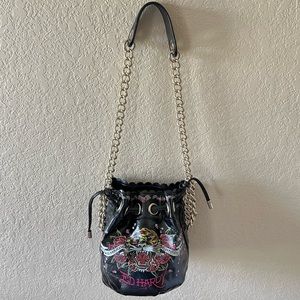 Vintage Ed Hardy Bucket Bag | Black | Women’s